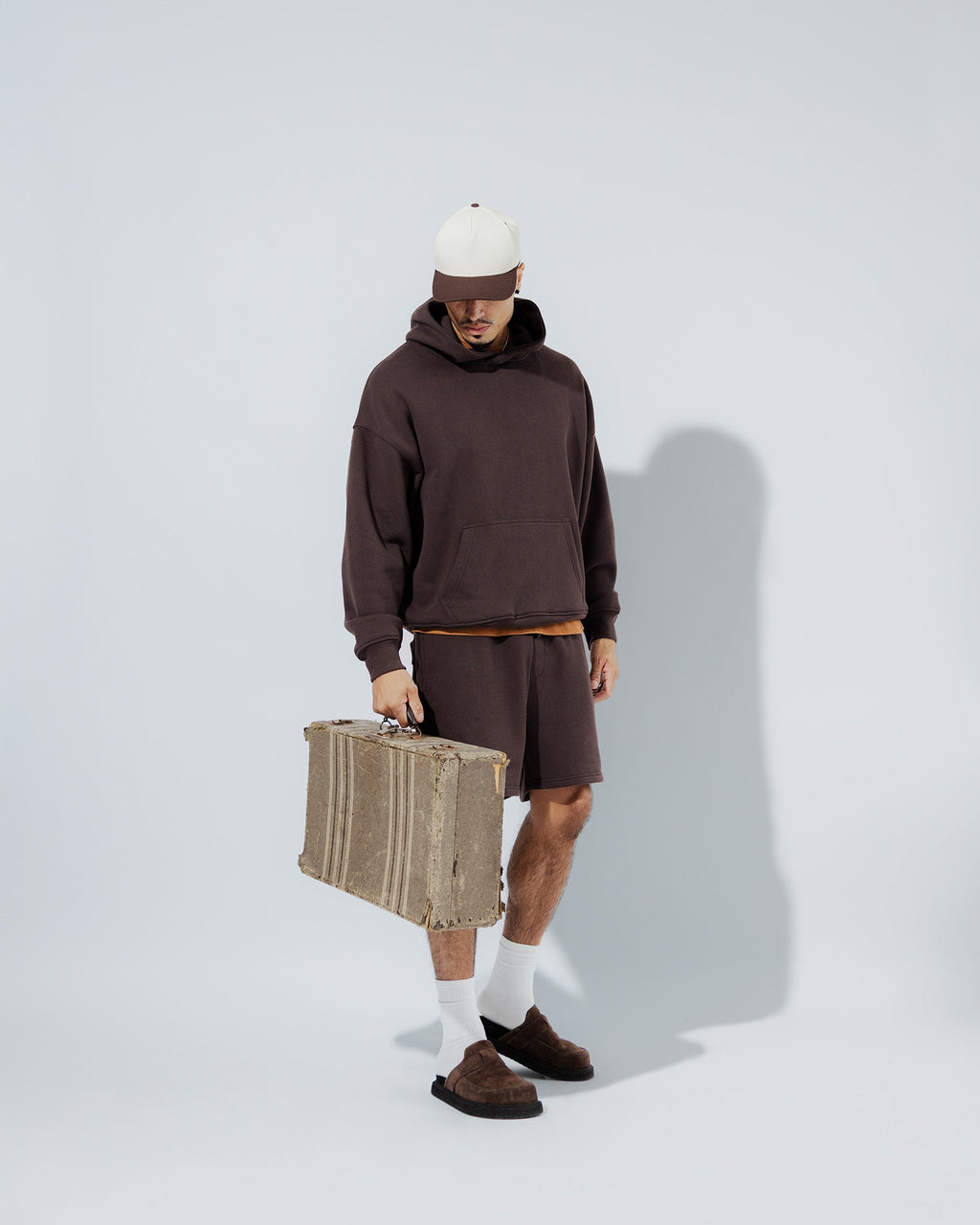 Heavyweight Pullover Hoodie & 5" Core Fleece Short Set - View 34