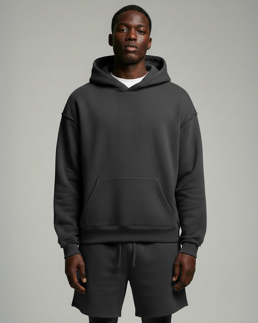 Heavyweight Pullover Hoodie & 5" Core Fleece Short Set - View 8