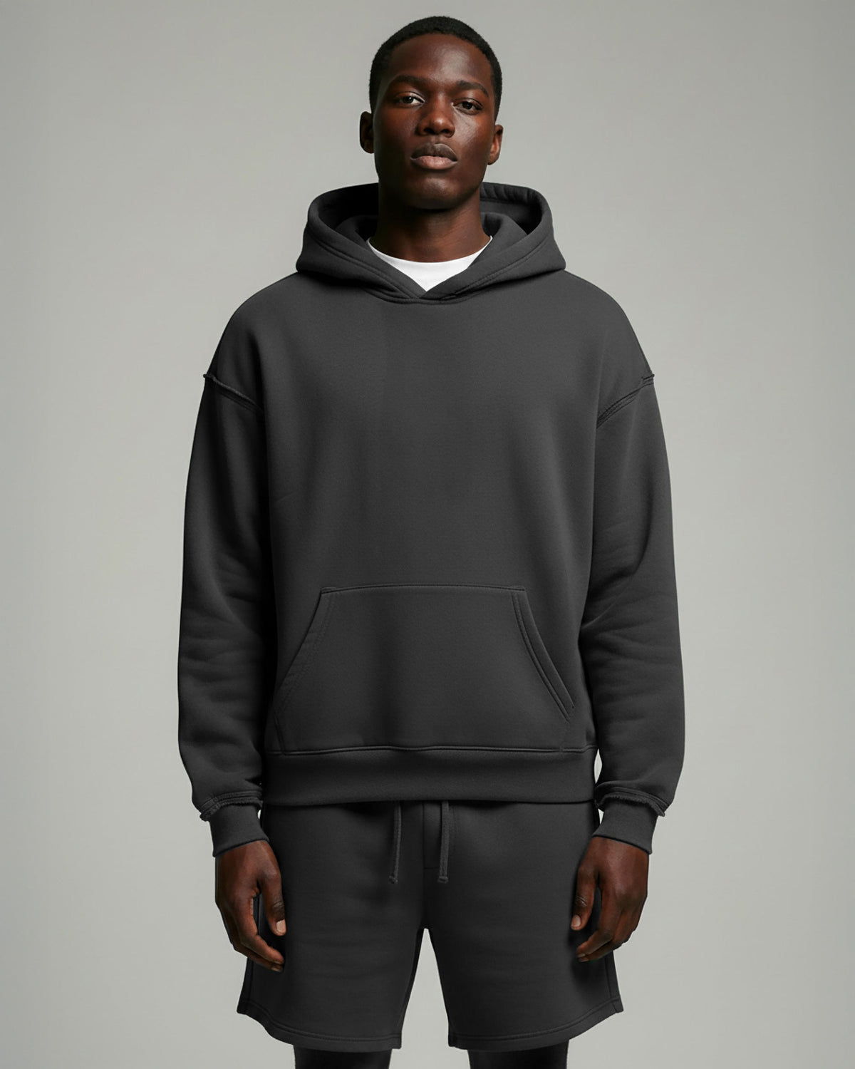 Heavyweight Pullover Hoodie & 5" Core Fleece Short Set - View 8