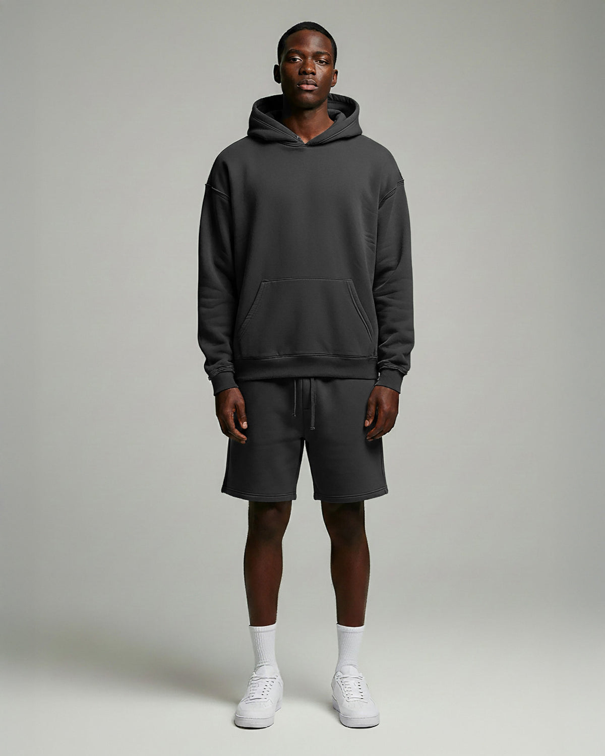 Heavyweight Pullover Hoodie & 5" Core Fleece Short Set - View 7