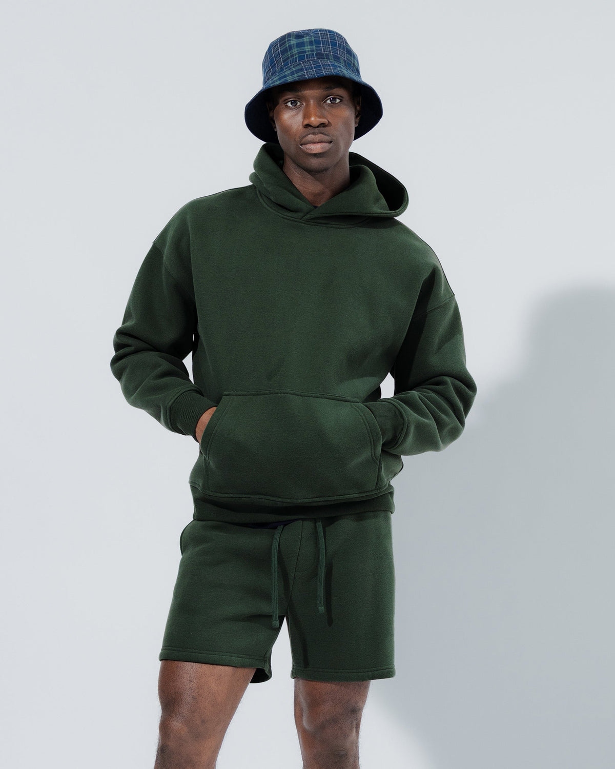 Heavyweight Pullover Hoodie & 5" Core Fleece Short Set - View 11