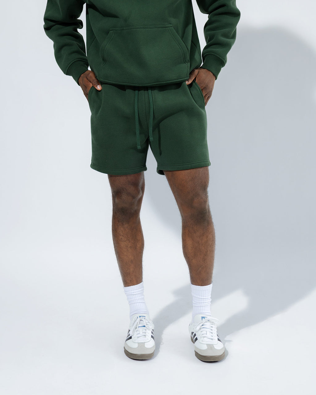 Heavyweight Pullover Hoodie & 5" Core Fleece Short Set - View 16