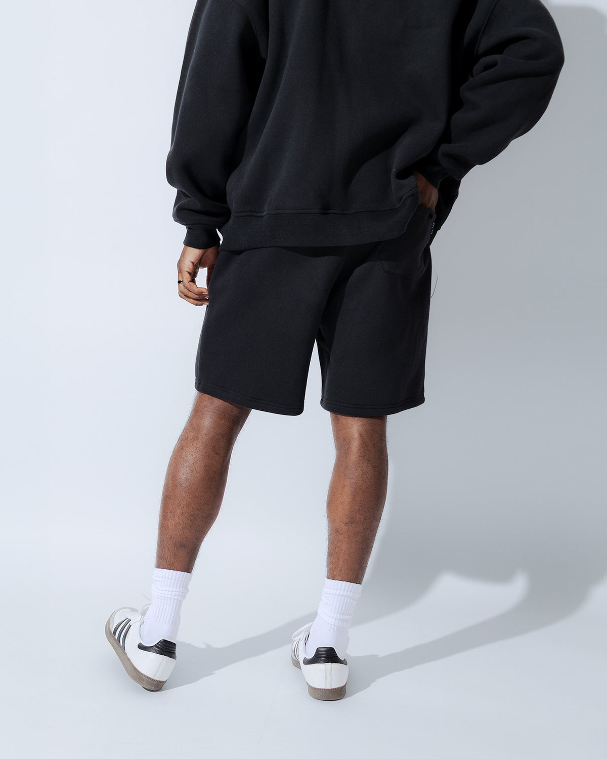 Heavyweight Full Zip Hoodie & 5" Fleece Short Set - View 7