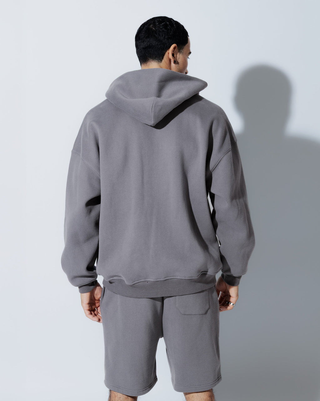 Heavyweight Full Zip Hoodie & 5" Fleece Short Set - View 20