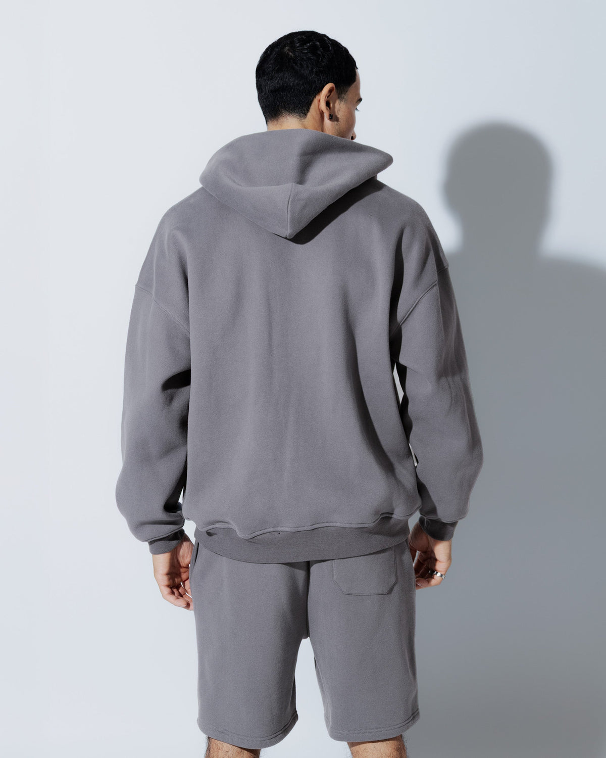 Heavyweight Full Zip Hoodie & 5" Fleece Short Set - View 20
