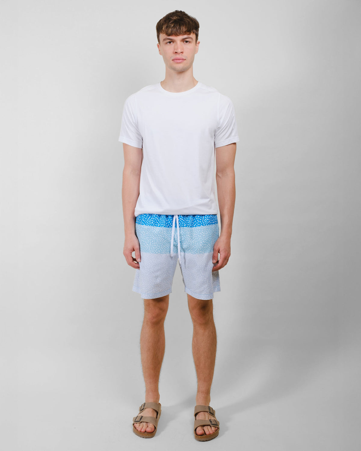 7"  Spotted Stripes Swim Short - View 10
