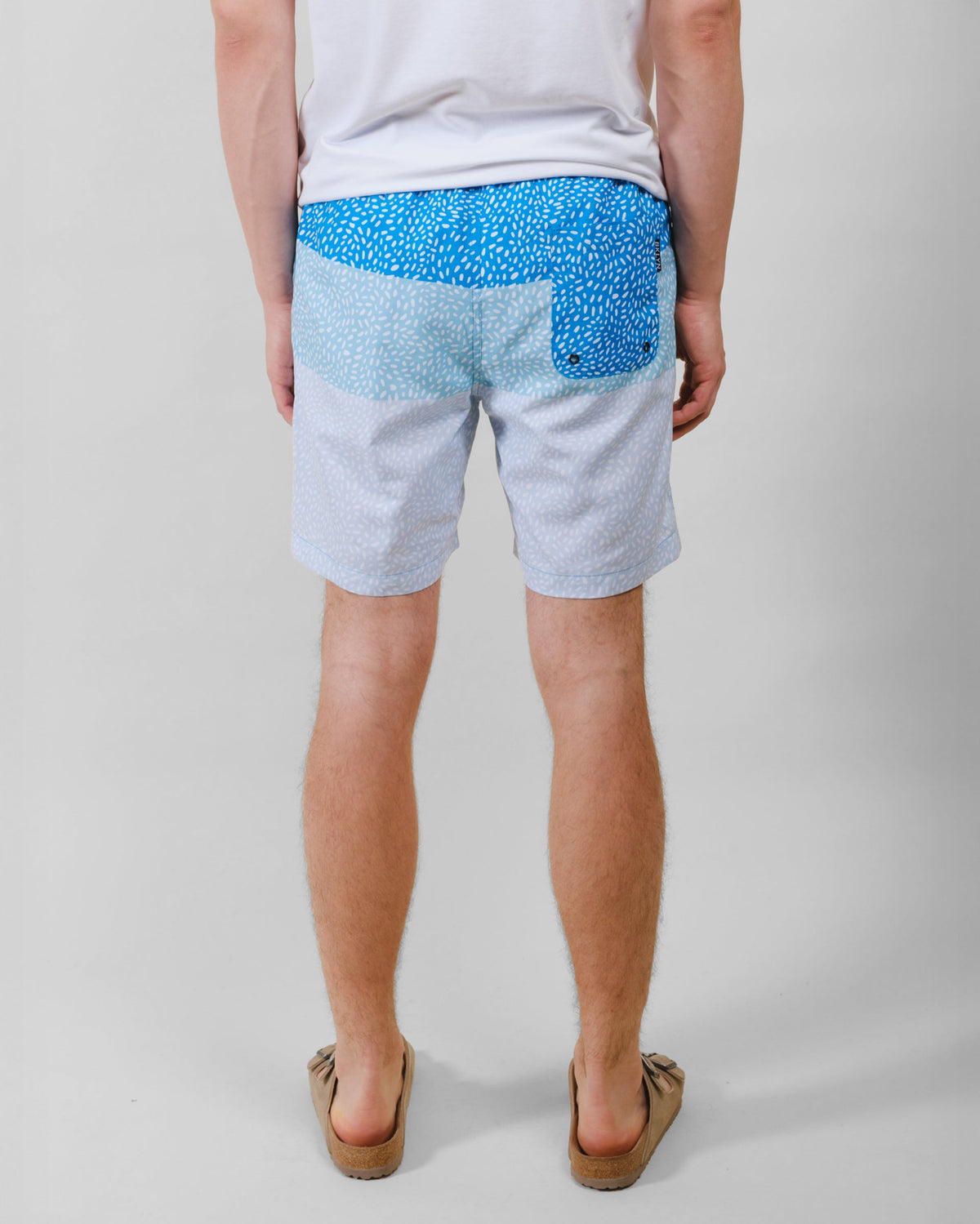 7"  Spotted Stripes Swim Short - View 9