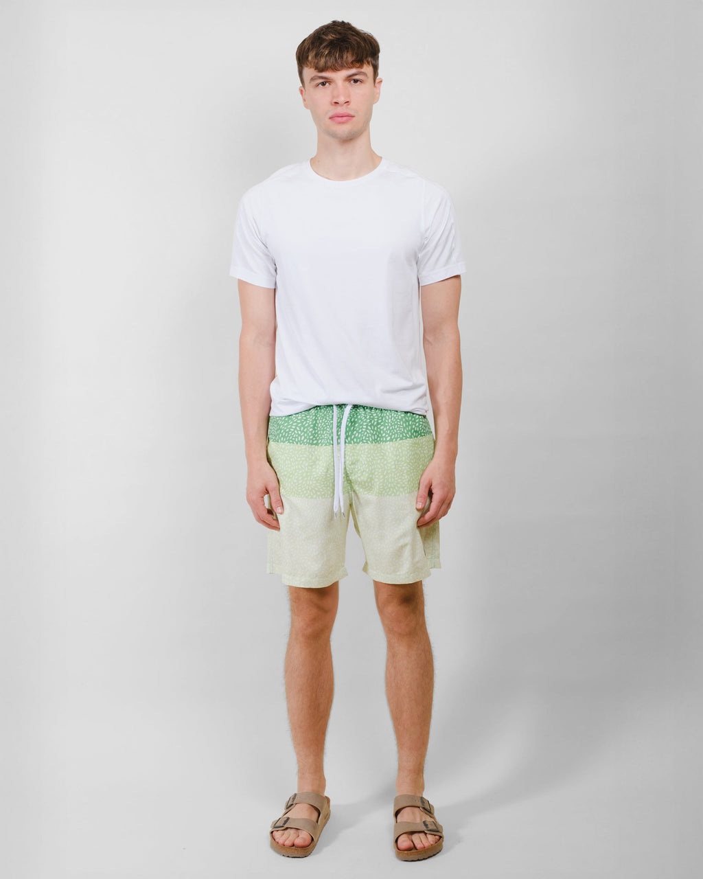 7"  Spotted Stripes Swim Short - View 5