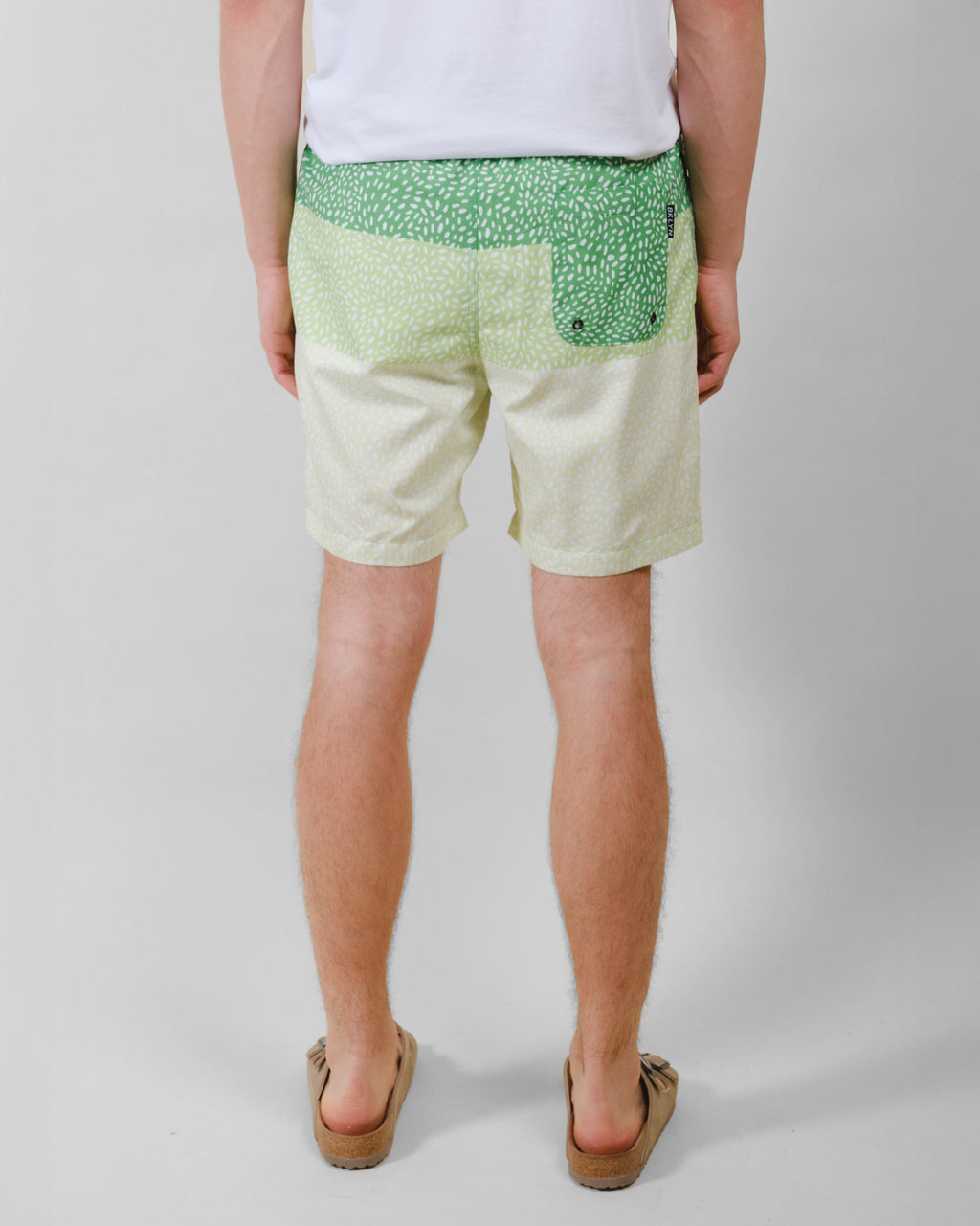 7"  Spotted Stripes Swim Short - View 4
