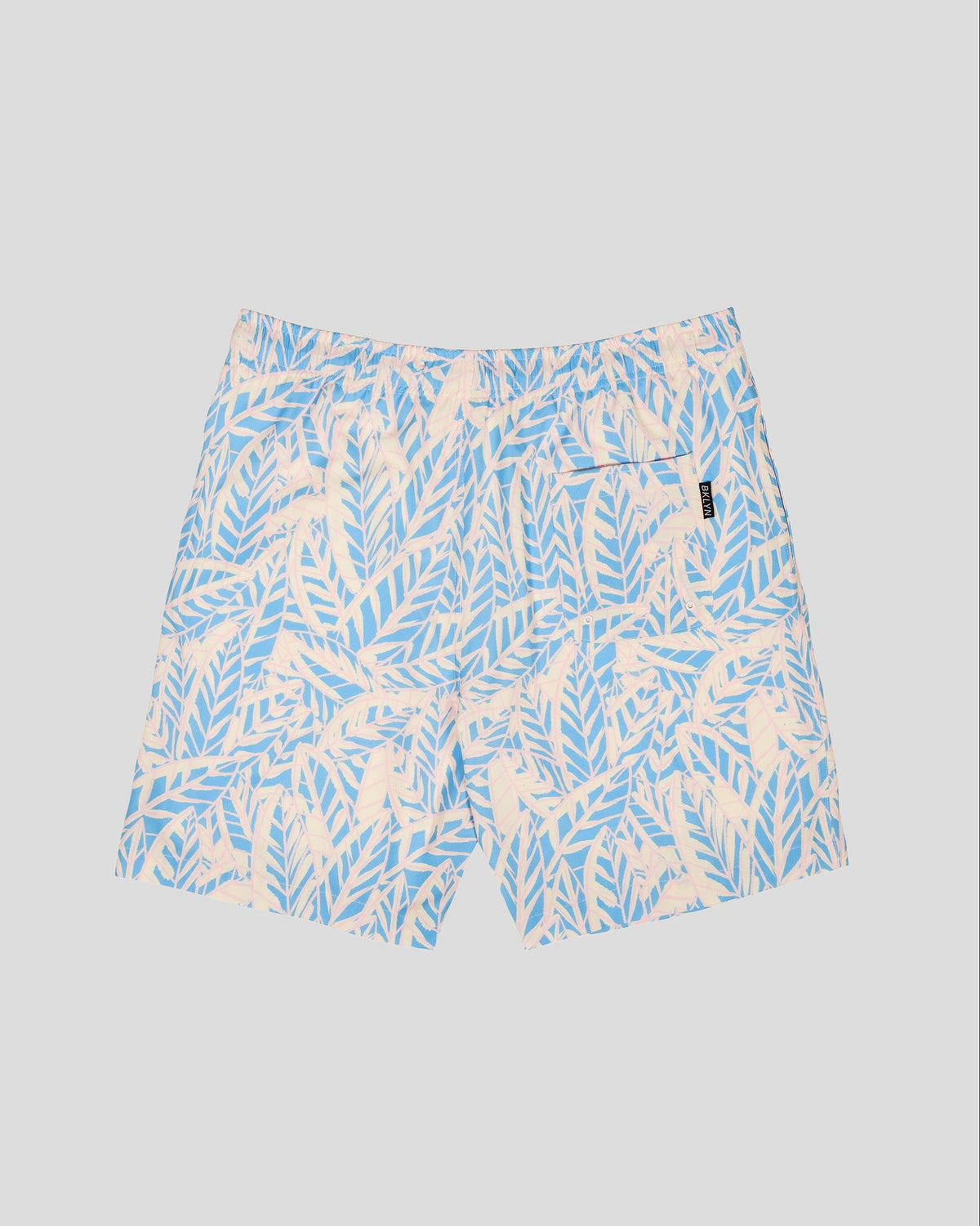 7" Abstract Leaves Swim Shorts - View 2