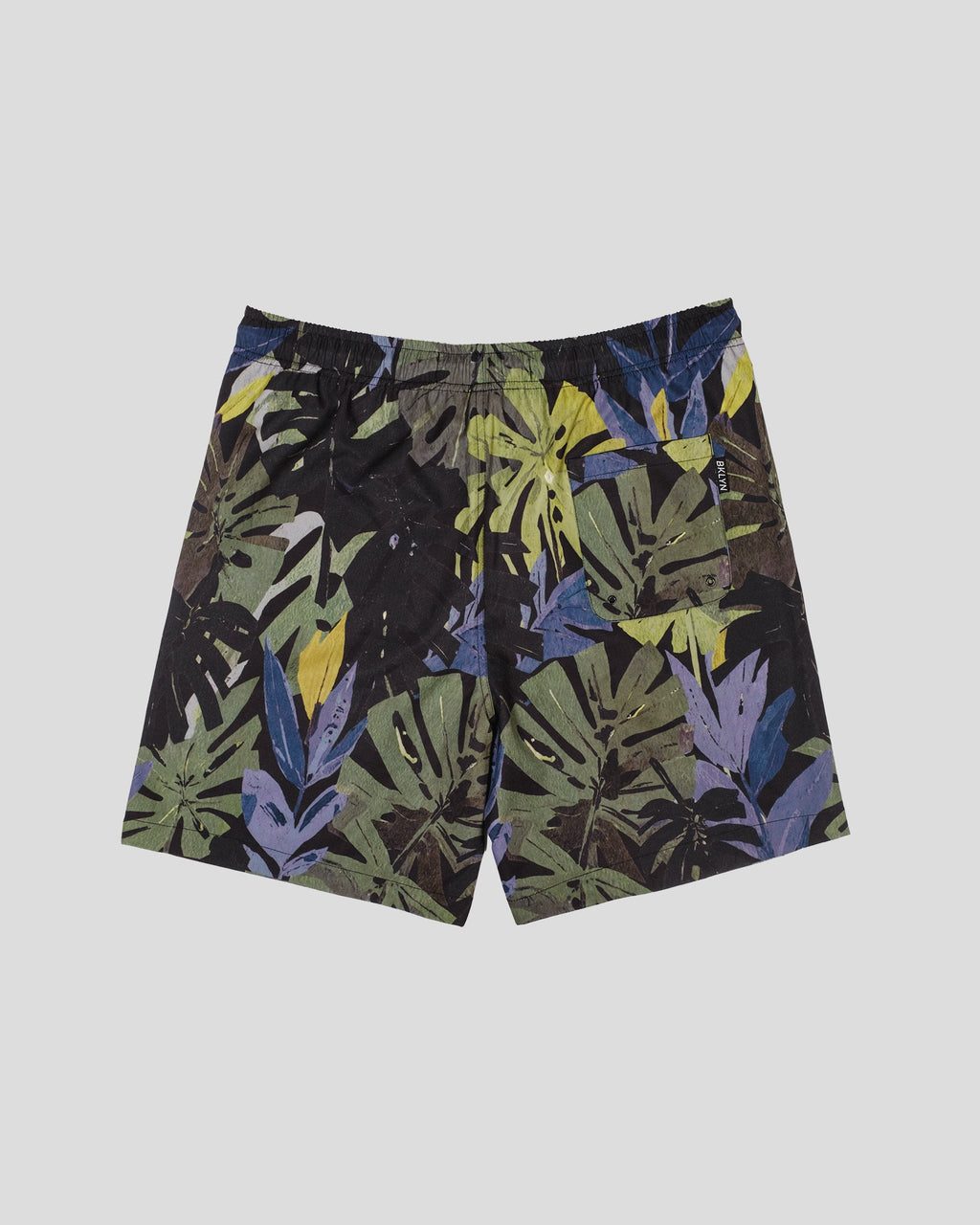 7" Painted Leaves Swim Short - View 2